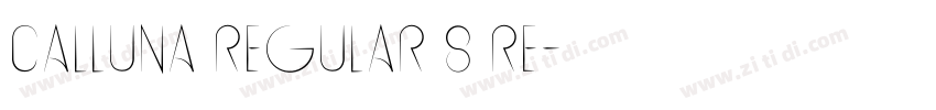 Calluna Regular 8 Re字体转换